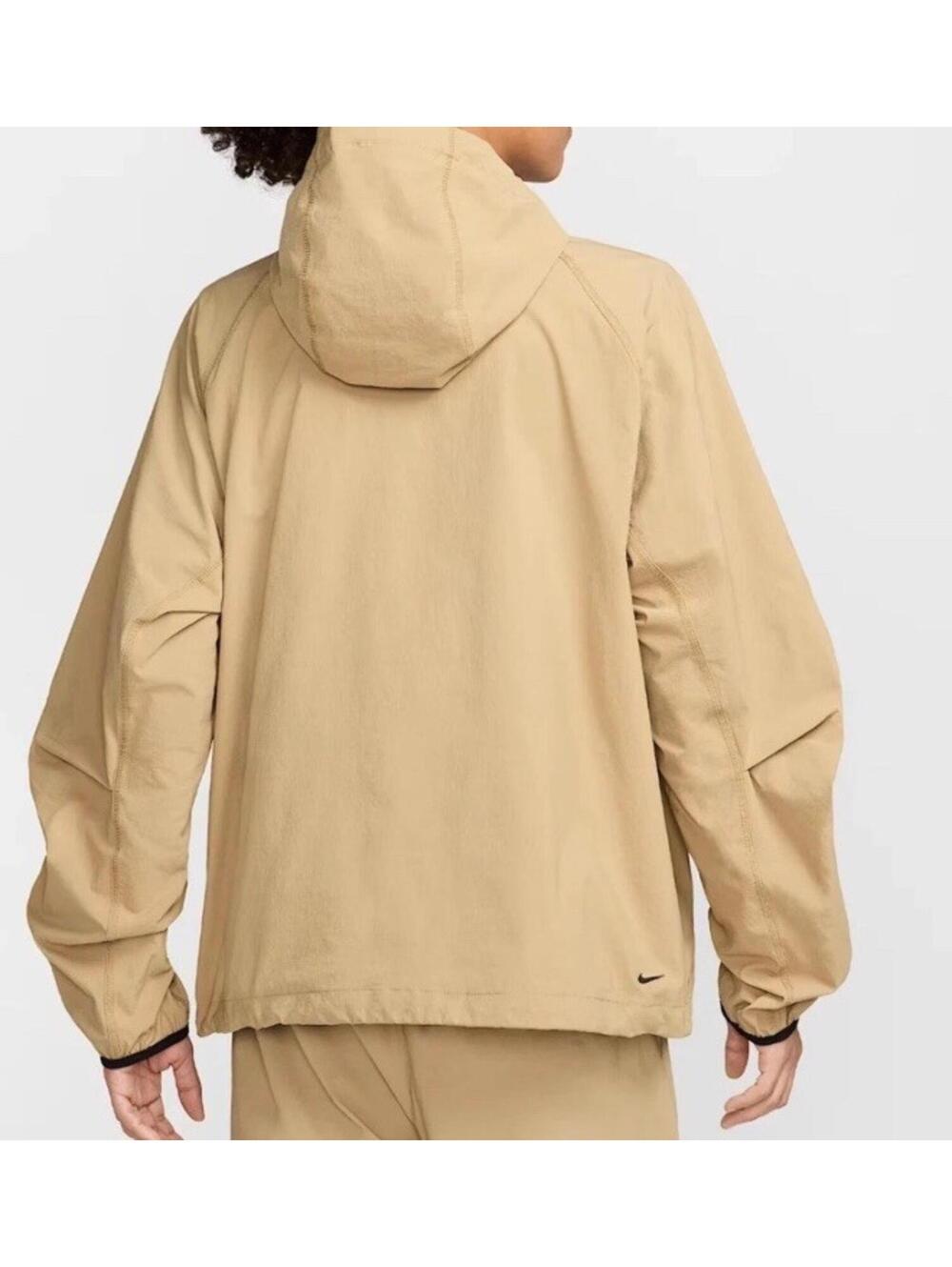 $145 Nike Tech Windrunner Woven Jacket Hoodie Parachute Beige HM7151-297 Men's L - Picture 6 of 10
